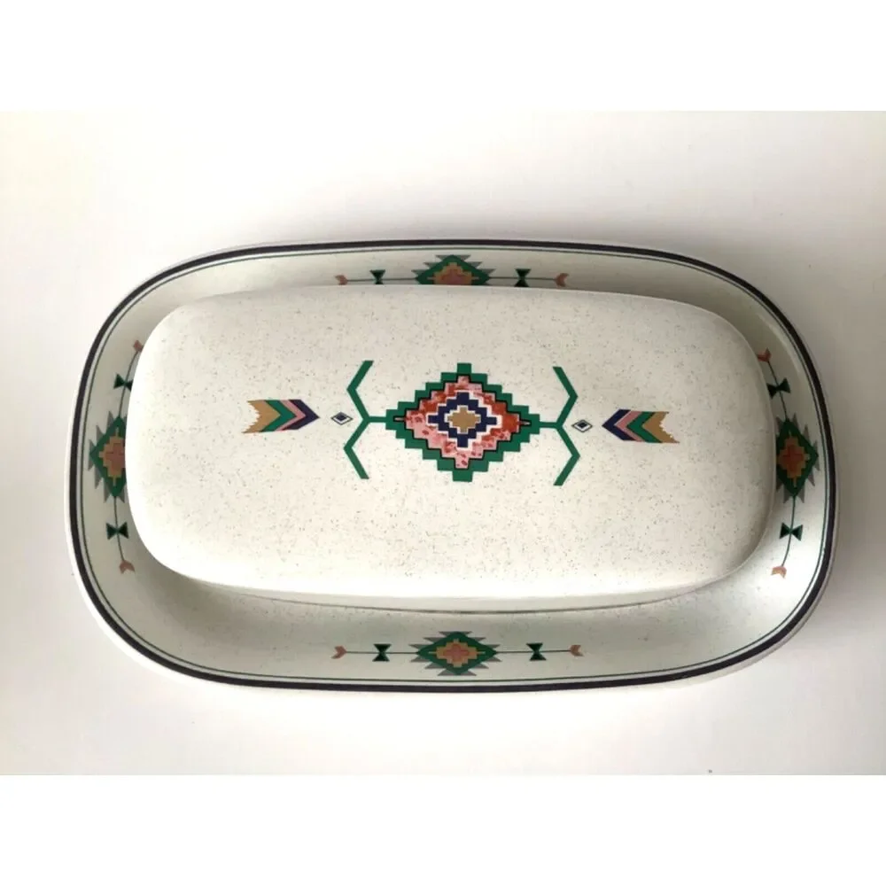 Studio Nova Adirondack Y2201 Southwest Quarter Pound Butter Dish With Lid
